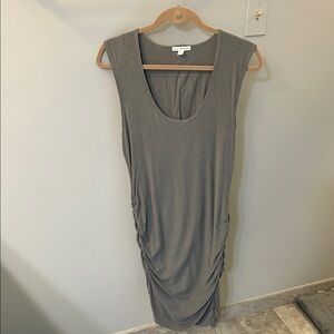 James Perse Charcoal Sleeveless Midi Dress